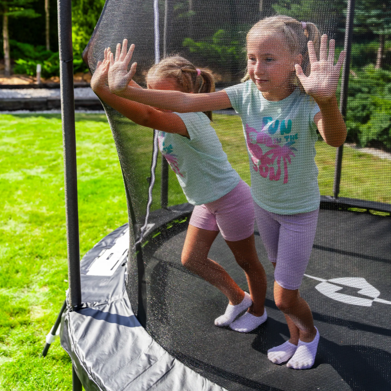 Батут THUNDER INSIDE ELITE з внутрішньою сіткою 10 футів 305 см чорний