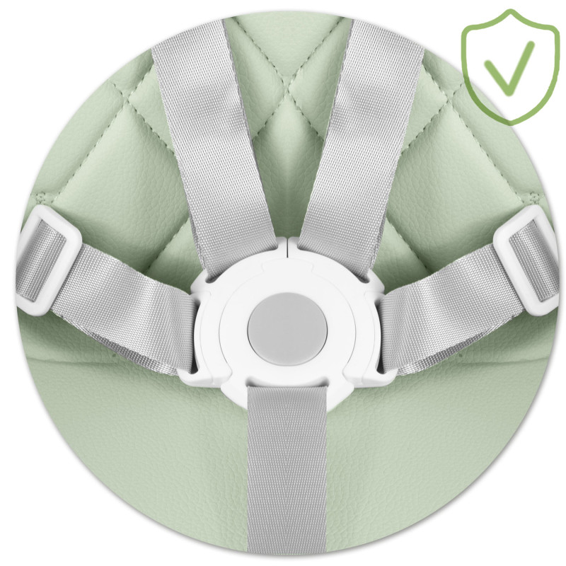 Стільчик для годування Nukido Lilo 63 х 64 х 93 см - м'ятно-білий