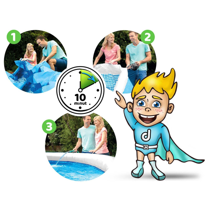 Басейн надувний Bestway 57448, 244 x 61 см