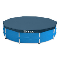 Захисне накриття для каркасного басейну Intex 28032, 457 см, ПВХ, синє