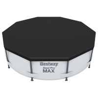 Захисне накриття для каркасного басейну Bestway 58036, 305 см, поліетилен, чорне