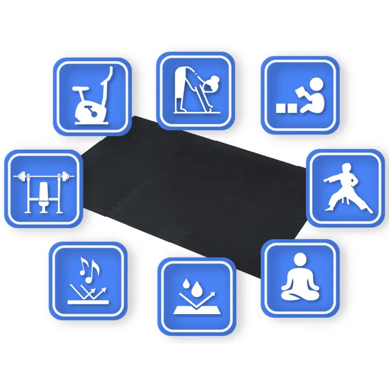 Килимок-пазл THUNDER PZ-01 60 х 60 чорний