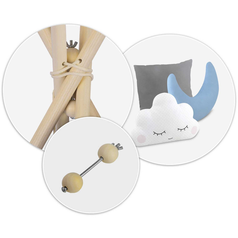 Вігвам дитячий NK-406 Nukido сірий