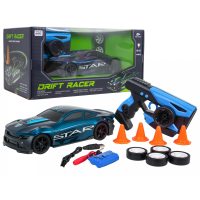 Дитяча машинка Ramiz Star 33638 на дистанційному керуванні, чорно-синя