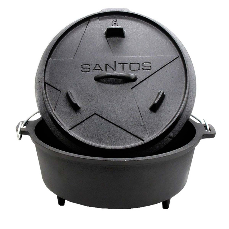 Голландська піч казан пательня SANTOS, 5,7л з ніжками 897085 Код: 010975