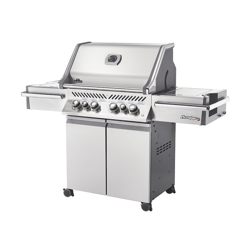 Газовий гриль Napoleon Prestige PRO P-500 з бічним пальником Sizzle Zone і вертілем (69232) нерж сталь PRO500RSIBPSS Код: 004564