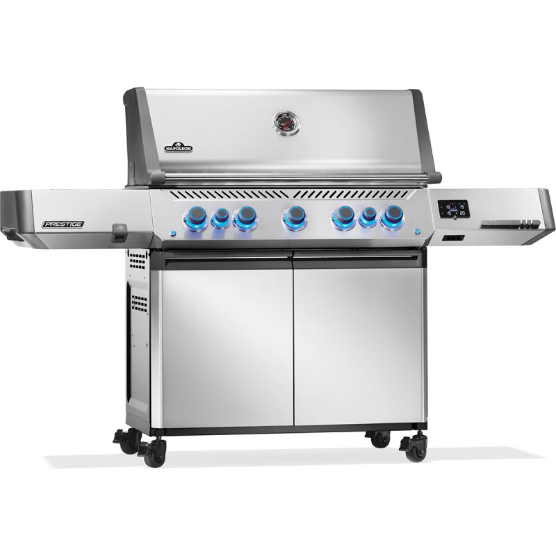 Газовий гриль Napoleon Prestige P 665 Connected з бічною конфоркою Sizzle Zone та вертілем (69632) нерж сталь P665VXRSIBPSS Код: 013840