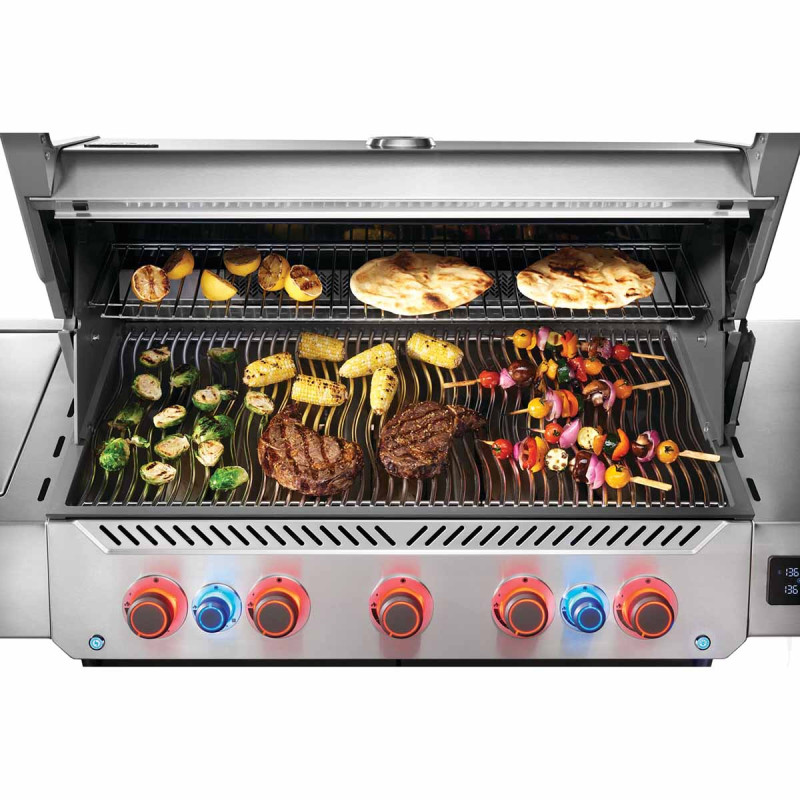 Газовий гриль Napoleon Prestige P 665 Connected з бічною конфоркою Sizzle Zone та вертілем (69632) нерж сталь P665VXRSIBPSS Код: 013840