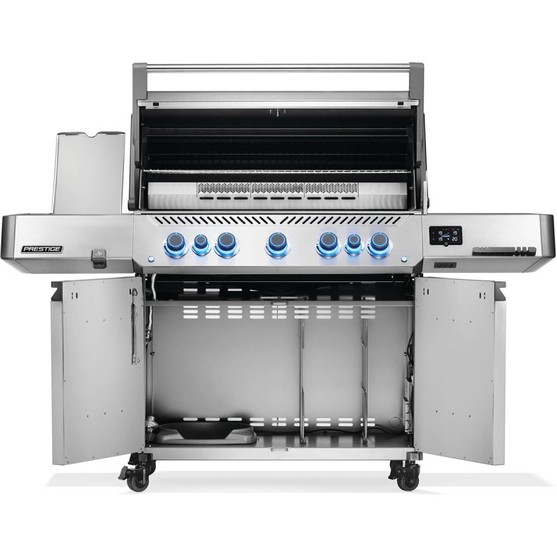 Газовий гриль Napoleon Prestige P 665 Connected з бічною конфоркою Sizzle Zone та вертілем (69632) нерж сталь P665VXRSIBPSS Код: 013840
