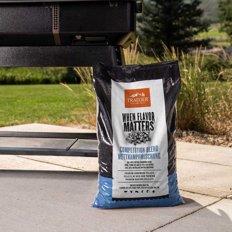 Пелети для гриля фірмова суміш Competition Blend 9кг 20л Traeger PEL417 Код: 014089