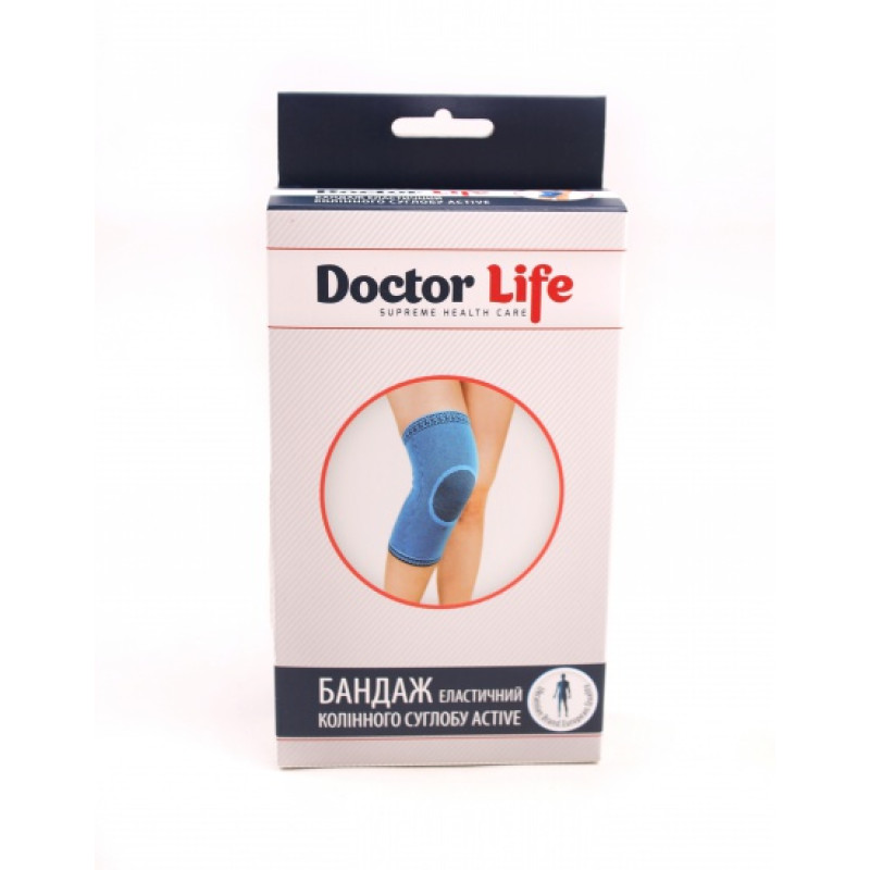 Еластичний бандаж колінного суглоба Active А7-052 Doctor Life Розмір S (А7-052/S-523)