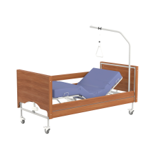 Ліжко Rehabed Taurus 2 LUX металеве з ламелями 90x200 SIL горіх (Nursing care bed TAURUS 2-2602)