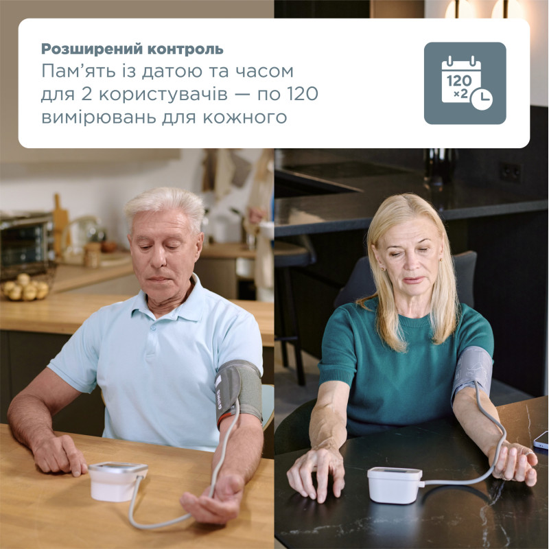 Автоматичний тонометр B.Well TH-75 з виявленням фібриляції передсердь AFib без адаптеру Швейцарія (TH-75/new-2843)