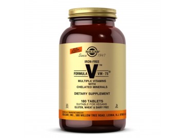 Мультивітаміни без заліза, формула VM-75, Iron-Free Formula VM-75, Solgar, 180 таблеток