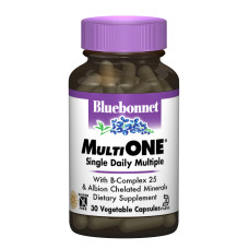 Мультивiтамiни з залiзом, MultiONE, Bluebonnet Nutrition, 30 гелевих капсул