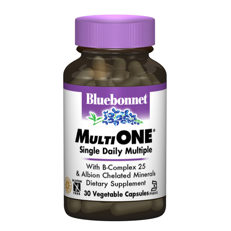 Мультивiтамiни з залiзом, MultiONE, Bluebonnet Nutrition, 30 гелевих капсул
