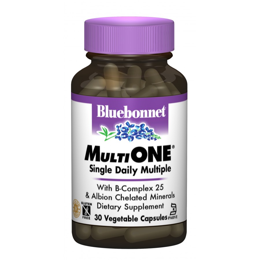 Мультивiтамiни з залiзом, MultiONE, Bluebonnet Nutrition, 30 гелевих капсул