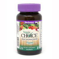 Мультивитамины для вегетарианцев, Veggie Choice, Bluebonnet Nutrition, 90 каплет.