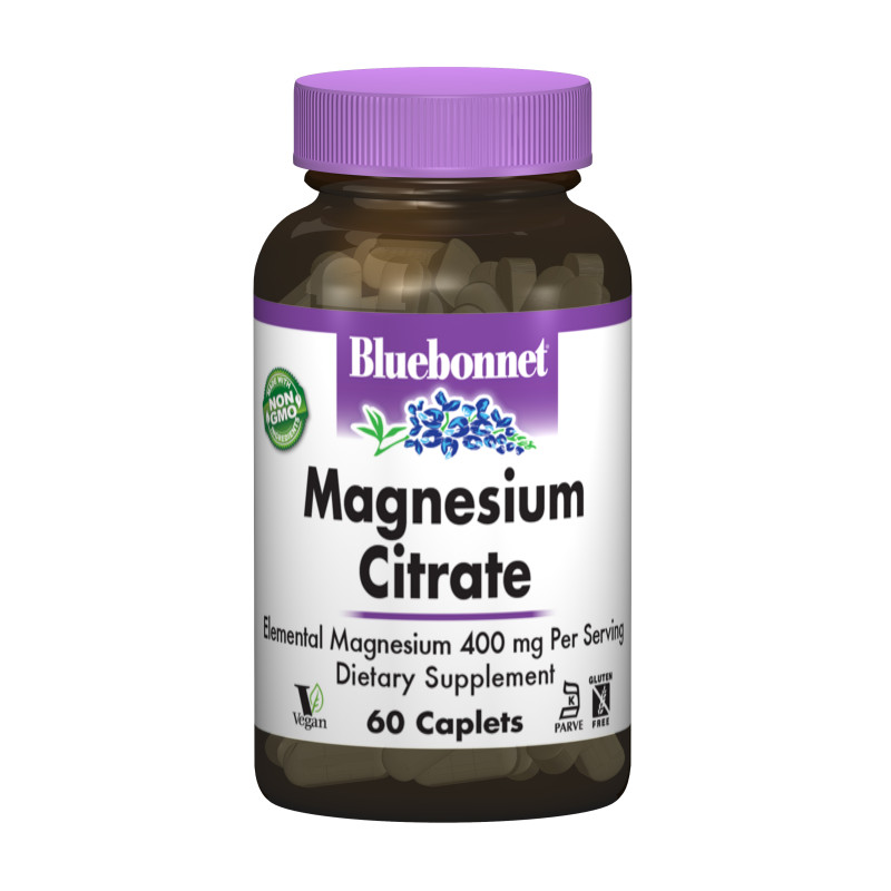 Цитрат Магнію, Bluebonnet Nutrition, 60 капсул