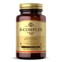 УЦІНКА B-Комплекс, B-Complex "50", Solgar, 50 вегетаріанських капсул (пошкодження зовнішньої плівки)