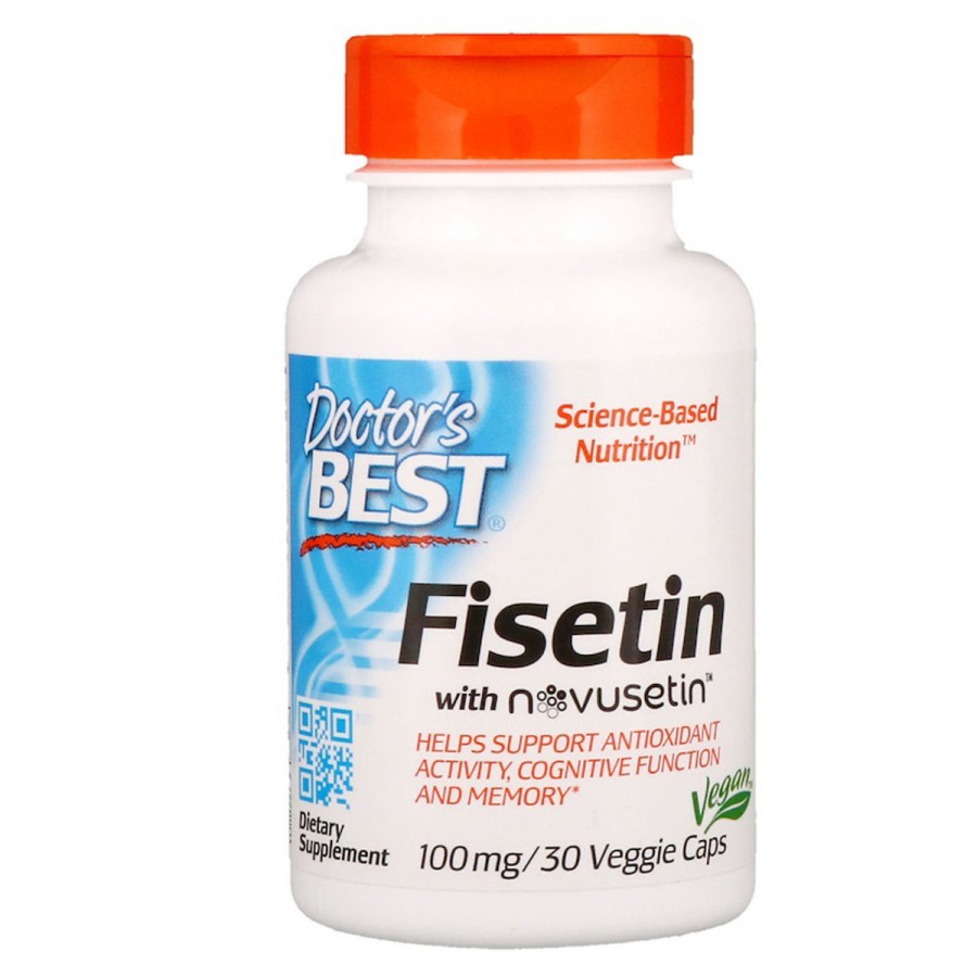 Підтримка Мозку, Fisetin with Novusetin, Doctor's Best, 100 мг, 30 капсул