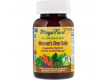 Мультивітаміни для жінок, Women's One Daily, California Blend, MegaFood, 30 таблеток