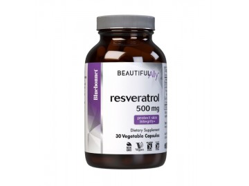 Ресвератрол 500 мг, Beautiful Ally, Bluebonnet Nutrition, Resveratrol 500 Мg, 30 рослинних капсул