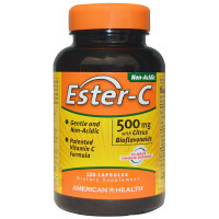 Естер-С с биофлавоноидами, Ester-C, American Health, 500 мг, 120 капсул