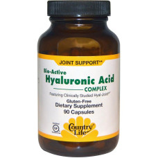 Биоактивный Комплекс Гиалуроновой Кислоты, Country Life, 90 капсул