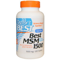 МСМ (метилсульфонилметан) 1500, OptiMSM, Doctor's Best, 120 таблеток