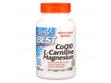 Коензим Q10, L-Карнитин і Магній, CoQ10 L-Carnitine Magnesium, Doctor's Best, 90 капсул