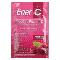 Вітамінний Напій для Підвищення Імунітету, Смак Малини, Vitamin C, Ener-C, 1 пакетик