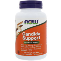 УЦІНКА Комплекс для Кишечника, Candida Support, Now Foods, 90 вегетаріанських капсул