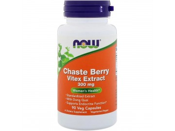 Екстракт Вітекс з Дудником, Now Foods, Chaste Berry Vitex Extract with Dong Quai, 300мг, 90 капсул