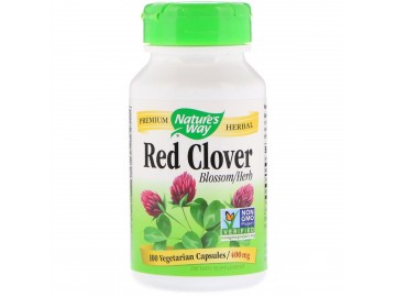 Червона Конюшина, Red Clover, Nature's Way, 400 мг, 100 Вегетаріанських Капсул