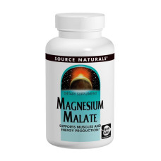 Магній + Яблучна Кислота (Магній Малат) 1250мг, Source Naturals, 180 таблеток