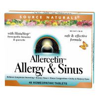 Растительный комплекс от аллергии, Allercetin, Source Naturals, 48 таблеток