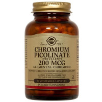 УЦІНКА Хром Пиколинат, Chromium Picolinate, Solgar, 200 мкг, 90 вегетаріанських капсул (пошкодження зовнішньої плівки)