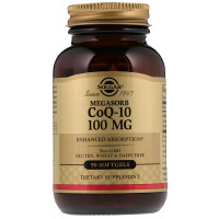 Коэнзим Q-10 (Megasorb CoQ-10), 100 мг, Solgar, 90 гелевых капсул