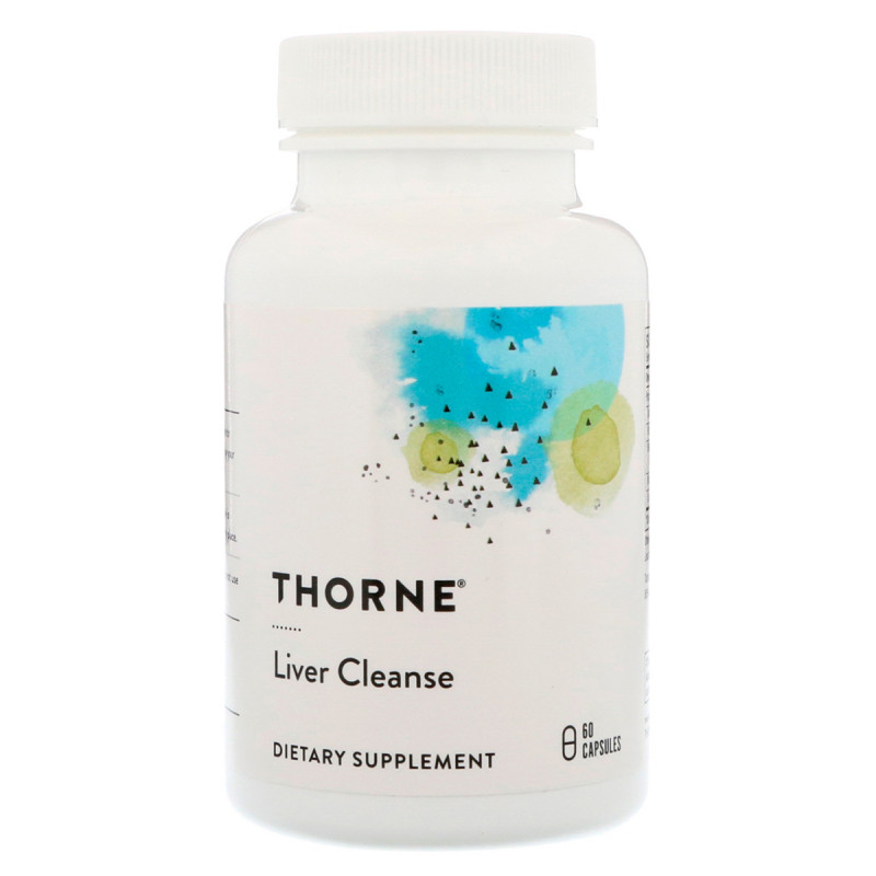 Натуральный Комплекс Очищения Печени, Liver Cleanse, Thorne Research, 60 капсул