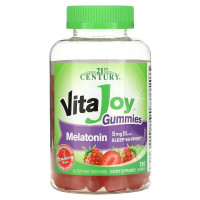 Мелатонин, 5 мг у порции, вкус земляники, Melatonin, 21st Century, 120 жевательных таблеток