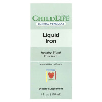 Залізо рідке, смак ягід, Liquid Iron, ChildLife Clinicals, 118 мл