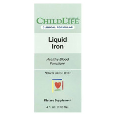 Залізо рідке, смак ягід, Liquid Iron, ChildLife Clinicals, 118 мл