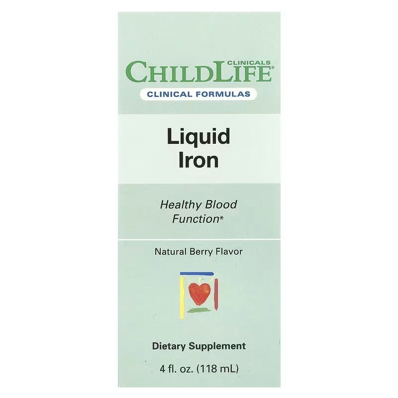 Залізо рідке, смак ягід, Liquid Iron, ChildLife Clinicals, 118 мл