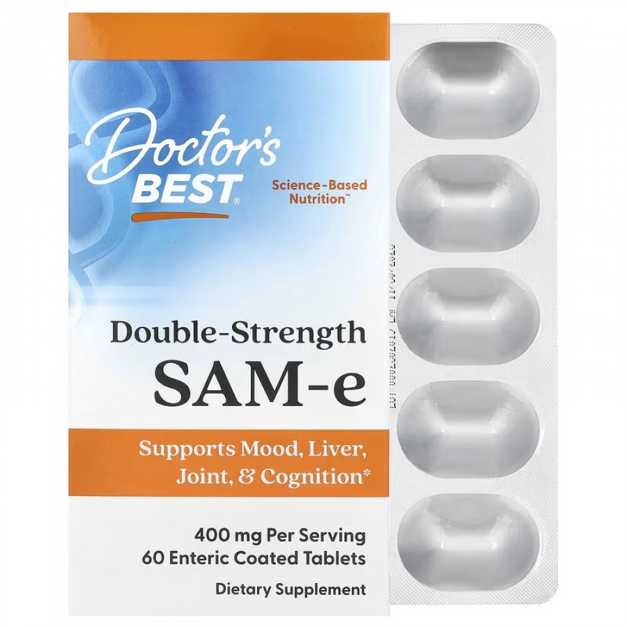 SAM-e (дисульфат тозилат), 200 мг, SAMe, Jarrow Formulas, 60 таблеток
