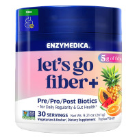 Пробіотичні волокна, смак тропічних фруктів, Probiotic Drink Lets Go Fiber, Enzymedica, 261 гр