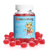 Мелатонин для детей, вкус клубники, Melatonin, GummiKing, 60 жевательных конфет