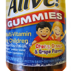 УЦІНКА Мультівітаміни для Дітей, Alive, Nature's Way, Смак Винограду і Апельсину, 90 жувальних цукерок (затерта етикетка)