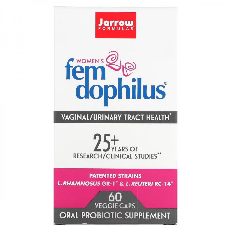 Пробіотики Для Жінок, Жіночий дофілус, 5 млрд КУО, Women's Fem Dophilus, Jarrow Formulas, 60 вегетаріанських капсул