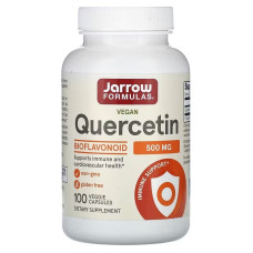 Кверцетин, 500 мг, Vegan Quercetin, Jarrow Formulas, 100 вегетеріанських капсул